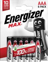 Energizer battery Max Alkaline AAA CHP6, ELEEGR7638900437966
