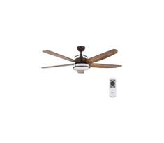 Lucci air 213175 - LED lubinis ventiliatorius LOUISVILLE 1xGX53/18W/230V ruda + VP