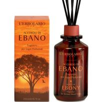 L'Erbolario Ebony Fragrance for Scented Wood Sticks Namų kvapas, 200ml