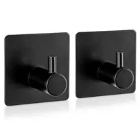 Juodi metaliniai kabliai 4,5 × 4,5 cm 2 vnt.