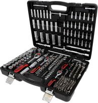 KS Tools 916.0255 1/4 colio + 3/8 colio + 1/2 colio veržliarakčių rinkinys, 12 taškų, 255 vnt.