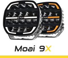 Tolimos šviesos žibintas SKYLED Moai 9X Juodas FI220 (162W balta ir oranžinė pozicija) R149/R148/R10 - juodas korpusas