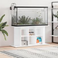 Akvariumo stovas, baltos spalvos, 120x40x60cm, apdirbta mediena