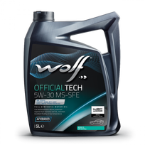 Variklio alyva WOLF OFFICIALTECH 5W-30 MS-SFE 5L