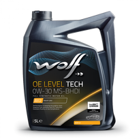 Variklio alyva WOLF OE LEVEL TECH 0W-30 MS-BHDI 5L