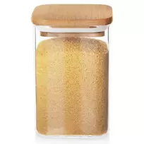 Kvadratinis stiklinis maisto laikymo indas 1,1 l