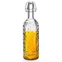 Stiklinis butelis su užsegimu 750 ml