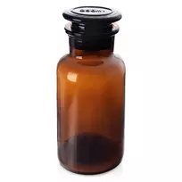 Rudo stiklo butelis su kamščiu 250 ml