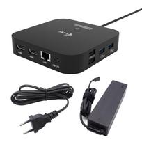 i-tec USB-C Dvigubas HDMI 4K 60Hz su 4 USB-A ir 100W Įkrovikliu
