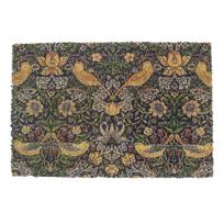 Iš kokoso pluošto grindų kilimėlis 40x60 cm William Morris Strawberry Thief – Artsy Doormats