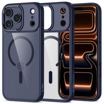 Tech-Protect MagMat MagSafe Case for iPhone 17 Pro Max - Transparent - Navy Blue