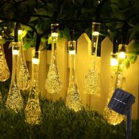 Saulės girlianda su kristaliniais LED kamuoliukais, 30 LED, 1 vnt.