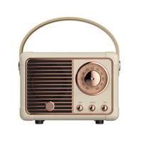 Bluetooth kolonėlė, retostilė, šviesiai ruda