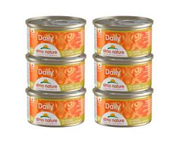 Almo Nature Daily katėms, purus kalakutų paštetas, 6x85 g