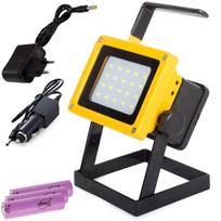Nešiojamas lauko prožektorius LED (akumuliatorinis), 30 W