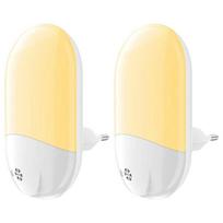 Automatinė LED naktinė lemputė su sutemų jutikliu, 2 vnt.