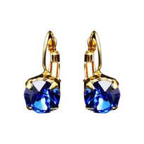 Auskarai moterims DiamondSky „Glory (Sapphire)“ su Swarovski kristalais