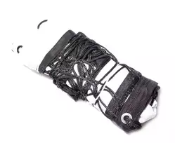 Varžybinis tinklinio tinklas PP3mm 9,5x1m (juodas su trosu ir antenomis)