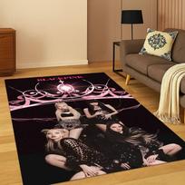 Madingas Kpop B-Black Pink Grupės Dainininkės Žvaigždės Kilimas Miegamojo Svetainės Sofos Durų Kilimėlis Namų Dekoras, Plotinis Kilimėlis Neslystantis Dovana 40x60cm