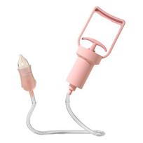 Silicone Nasal Aspirator Nose Cleaner Compact Design Portable User-friendly Suction Pump Manual Nasal Aspirator for Kids šviesiai žalios spalvos