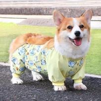 Waterproof Dog Dust-proof Clothing High-elasticity Anti-Slip Pet Strolling Pants Breathable Adjustable Dog Jumpsuit Outdoor Use M geltona