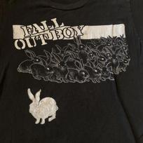 Vintažiniai Fall out boy Triušio Juodi Marškinėliai S-5XL L