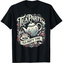 Teapot Teacup Tea Fans Barista T-Shirt(2) S juoda