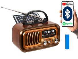 Nešiojamasis analoginis AM/FM radijas BT BLOW RA16 saulės energija