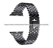 Suderinamas Apple Watch nerūdijančio plieno grandinėlės apyrankė iWatch 1-4, SE, 7 38/40/41 mm juoda