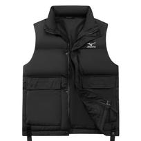 Mizuno lengvas vienspalvis vėjui atsparus šiltas striukės su pūkinės liemenės komplektas vyrams A2CE2556 M