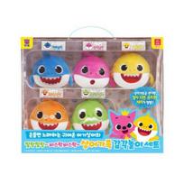 Pinkfong Baby Shark Sensorinio Žaidimo Mokymo Garso Lėlių Rinkinys Korėjietiška Lėlė