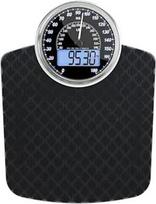 "Adamson Hybrid" - "2-in-1" skaitmeninės ir analoginės kūno svarstyklės iki 180 kg - storas grūdintas stiklas - ypač didelis ekranas - lengvai skaitomos skaitmeninės vonios kambario svarstyklės - Black Diamond