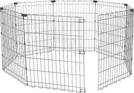 "Amazon Basics" 30 colių sulankstomas metalinis šunų bėgimo takas be durų