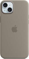 "Apple iPhone 15 Plus" silikoninis dėklas su "MagSafe" - Molio rudos spalvos