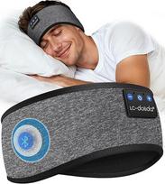 "Bluetooth" miego ausinės su itin plonu HD stereofoniniu garsiakalbiu, itin minkštos "Bluetooth 5.0" miego ausinės, skirtos šoniniams miegantiems, sportui ir kt., dovana