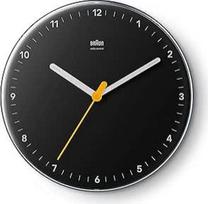 "Braun BC26B-DCF Classic" radijo bangomis valdomas sieninis laikrodis Centrinės Europos laiko juostos (DCF/GMT+1) su pasukamuoju mechanizmu, lengvai nuskaitomas, 23 cm skersmens, juodos spalvos