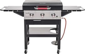 "Char-Broil Plancha Griddle 3400" dujinis grilis, dujinė grilio plokštė, išleidimo ir riebalų padėklas, elektroninis uždegimas, dangtis - idealiai tinka lauke, sode, terasoje