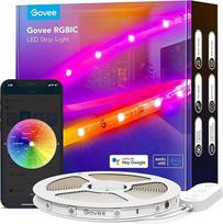 "Govee" 5 m RGBIC Pro LED juostų žibintai, išmaniosios LED juostos, veikiančios su "Alexa" ir "Google Assistant", dengtos juostos, sinchronizuojamos su muzika, valdomos programėle, keičiančios spalvas, tinkamos namams, miegamajam, žaidimams