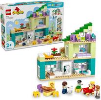 "LEGO DUPLO 3-in-1" modernus šeimos namas su figūrėlėmis - mažylių mokymosi žaislas smulkiajai motorikai lavinti - Montessori žaislas su lėlių namų priedais - dovana mergaitėms ir berniukams nuo 2 metų - 10470