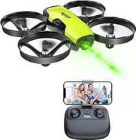 "Loolinn" dronas su kamera - dronas su kamera kaip dovana vaikams - nuotoliniu būdu valdomas mini dronas, pirmojo asmens vaizdo kameros dronas (FPV) su vaizdo įrašais ir nuotraukomis / 21 minutė skrydžio laiko (įskaitant tris baterijas)