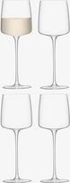 "LSA International Metropolitan Wine Glass" 350 ml skaidrūs 4 vnt., kuriuos galima plauti indaplovėje MW02