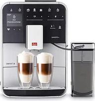 "Melitta Caffeo Barista TS Smart F850-101" visiškai automatinis kavos aparatas su pieno talpykla Valdymas išmaniuoju telefonu su "Connect" programėle "One Touch" funkcija "Pro Aqua Filter" technologija Sidabrinė