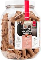 "MERA Pure Sensitive Goody Snack", sveiki skanėstai jautriems šunims, lašišos ir ryžių skanėstai šunims, be glitimo, skirti dresūrai (600 g)
