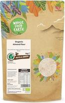 "Whole Food Earth" ekologiški migdolų miltai - 1 kg | žaliava | be GMO | daug skaidulų | baltymų šaltinis | sertifikuoti ekologiški produktai