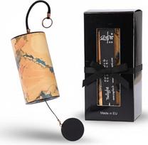 "Zaphir Twilight Autumn Wind Chime" dovanų dėžutė juodos spalvos gongai kaip dovana jogai, vaikams ir meditacijai geltonos spalvos