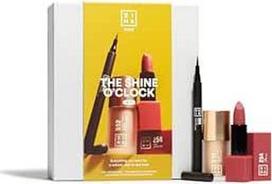 3INA MAKEUP - "The Shine O'Clock Kit" - makiažo rinkinys - "24h Pen Eyeliner 900" + "The No-Rules Cream 512" + "The Lipstick 254" - akių pieštukas + šviestuvas + lūpų dažai - dovanų rinkinys - veganiškas - be žiauraus elgesio