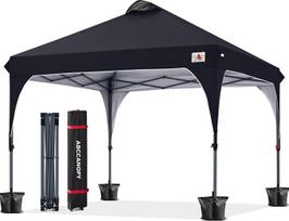 ABCCANOPY pavėsinė Vandeniui atspari pop-up sodo pavėsinė Festivalis apsauga nuo saulės Lauko stoginė Super kompaktiškas stoginė su Roll Carry Bag Bonus 4 x svorio maišeliai, 4 x virvės 4 x stulpai