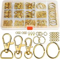 265PCS Keyring Clip & Lobster Clasp DIY Kit beige