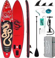 FEATH-R-LITE Aufblasbares Stand Up Paddle Board SUP mit Paddleboard Zubehör, Multifunktionale Paddle Boards Rutschfestes Deck Design für Erwachsene und Jugendliche