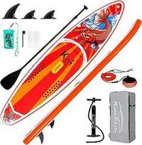 FunWater Stand Up Paddling Board 320 cm & 350 cm - SUP für 2 Personen/Familien, mit completetem Zubehör, Doppellagiges PVC, anfängerfreundlich,Aufblasbares Paddle Board für Erwachsene & Einsteiger